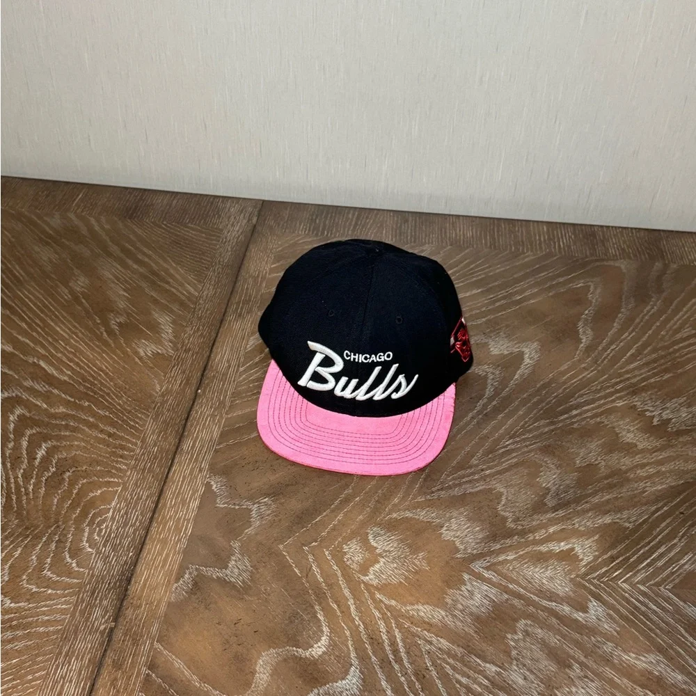 Chicago Bulls Snapback Hat Mitchell & Ness Cap Wool Blend‎ Reflective Bill